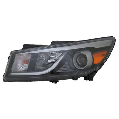 KIA SEDONA MINIVAN HEAD LAMP ASSY LEFT (Driver Side) (HALOGEN)(W/STRING LED)(EX) OEM#92101A9120 2015-2018 PL#KI2502183