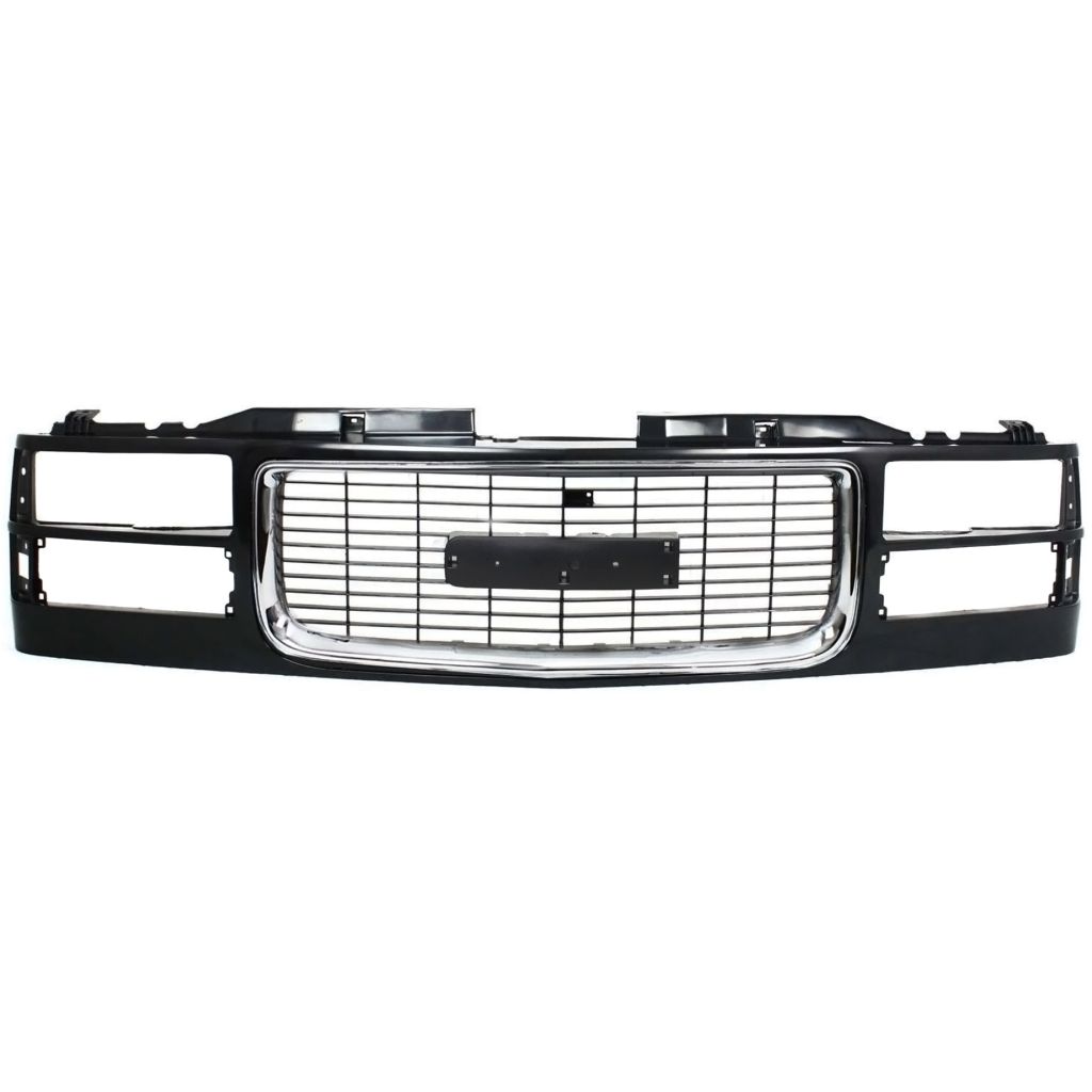 GM TRUCKS & VANS C10/PU (CK MODEL) GRILLE CHR/PTD (COMP HEAD/LAMP)(GMC) OEM#12388709 1994-2002 PL#GM1200392