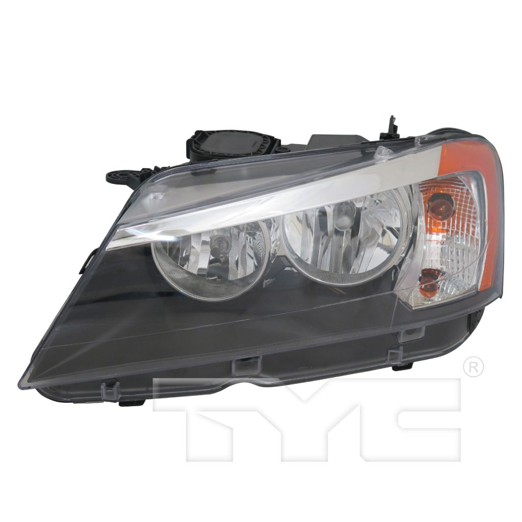 BMW BMW X3 HEAD LAMP ASSEMBLY LEFT (Driver Side) (HALOGEN)**CAPA** OEM#63117222025 2011-2014 PL#BM2502170C