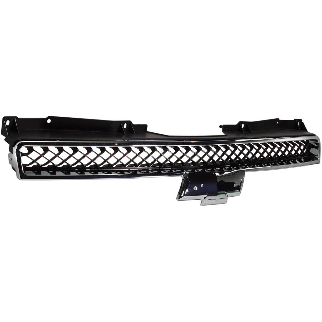 GM TRUCKS & VANS SUBURBAN (CHEVY) GRILLE UPPER CHROME FRAME/BLK MESH OEM#22830013 2007-2014 PL#GM1200563
