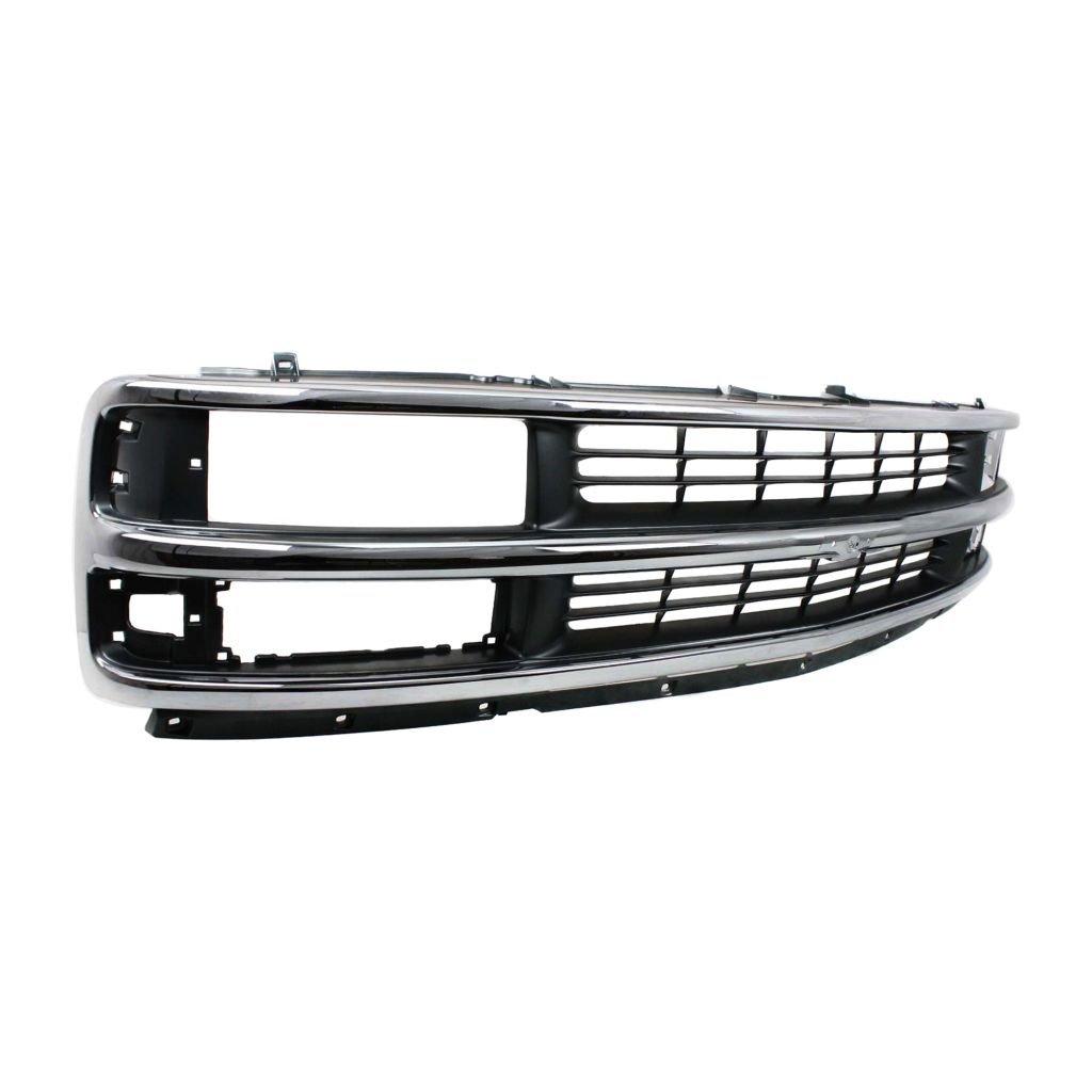 GM TRUCKS & VANS CHEVY/GMC/VAN(Express/Savana) GRILLE CHR(CHEVY)COMPOSITE HEAD/LAMP OEM#15037242 1996-2002 PL#GM1200382