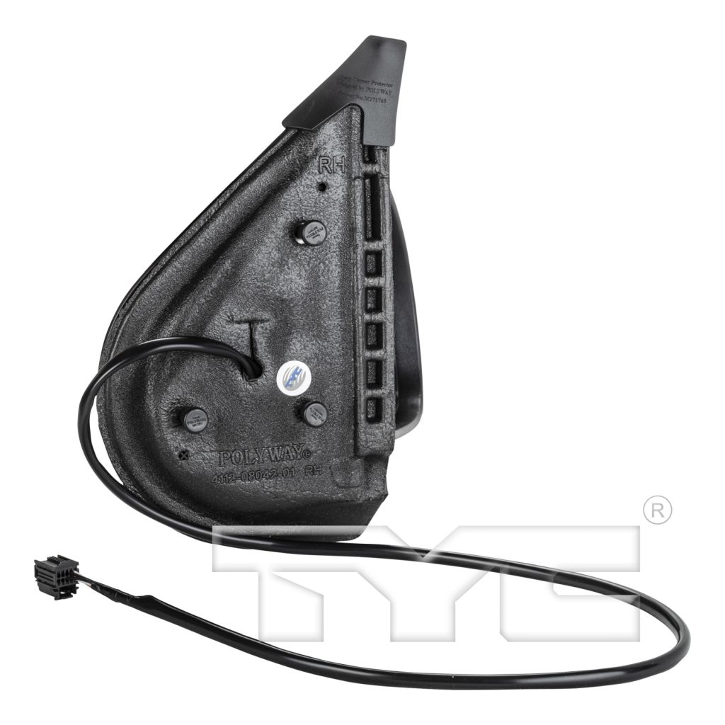 GM TRUCKS & VANS SIERRA/PU 2500/3500 (GMC) DOOR MIRROR RIGHT (Passenger Side) POWER/HEATED (WO/PUDDLE LAMP)(TEXT CVR)(WO/TRAILER TOW) OEM#20809948 2011-2014 PL#GM1321325