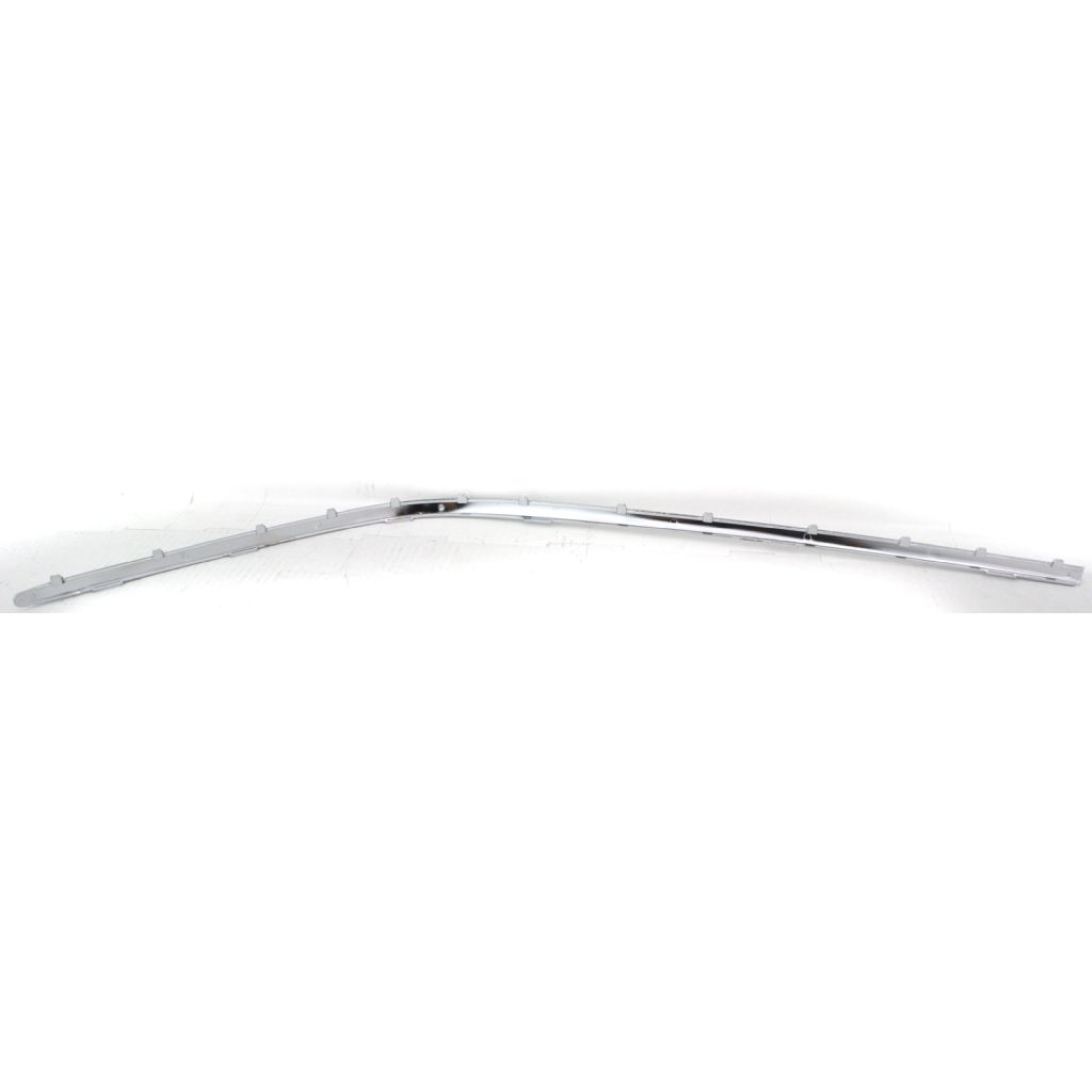 BMW BMW 7 SERIES FRONT BUMPER OUTER COVER UPPER MLDG RIGHT (Passenger Side) CHROME (745Li/760Li) OEM#51117033476 2002-2005 PL#BM1047121