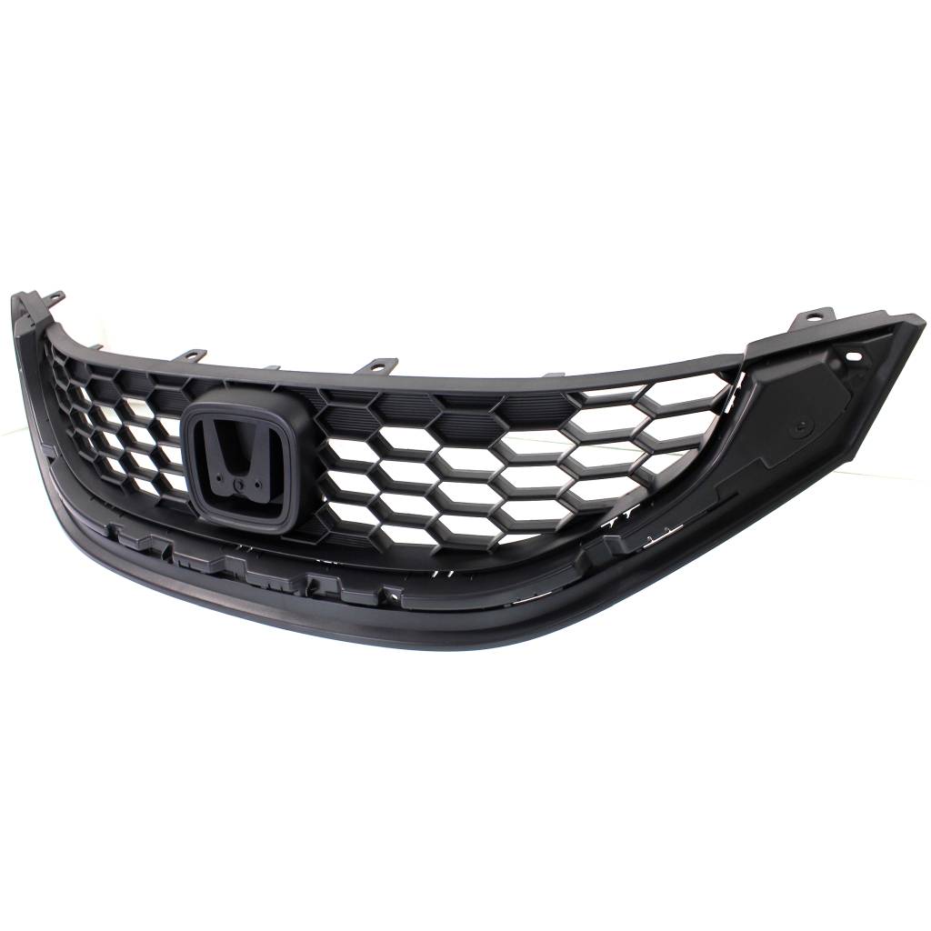 HONDA CIVIC SEDAN GRILLE TEXT BLACK 1.8L OEM#71121TR3A01 2013-2015 PL#HO1200216