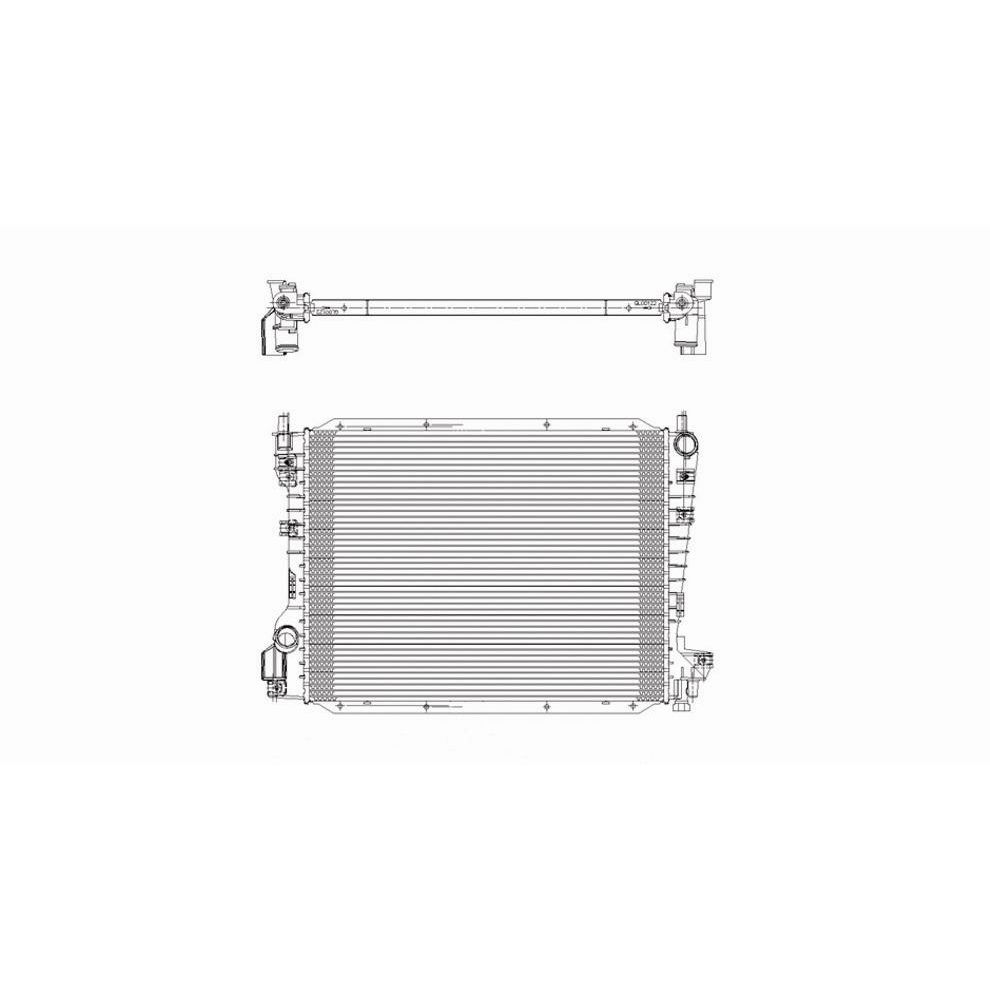 FORD T-BIRD RADIATOR 3.9/V8 OEM#6W4Z8005AA 2002-2005 PL#FO3010130