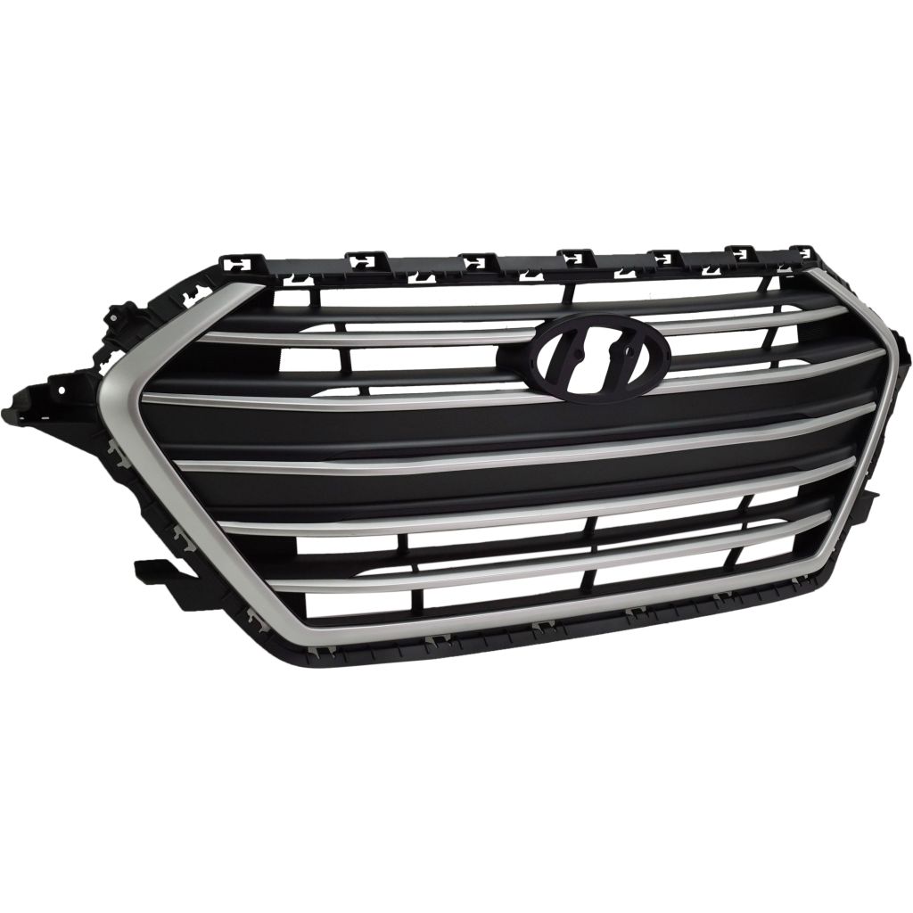 HYUNDAI ELANTRA SEDAN GRILLE BLACK W/SILVER MOLDING (USA) OEM#86350F3000 2017-2018 PL#HY1200204