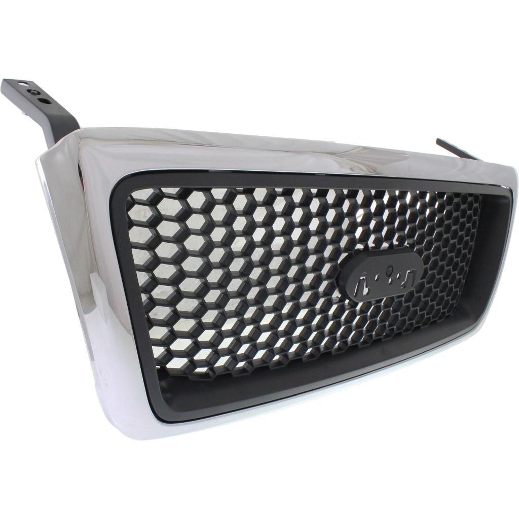 FORD TRUCKS & VANS FORD/PU (F150 EXC HERITAGE) GRILLE CHROME FRAME/ BLACK HONEYCOMB(WO/BAR)(XLT)(WO/CHROME PKG) OEM#7L3Z8200CA 2006-2008 PL#FO1200469