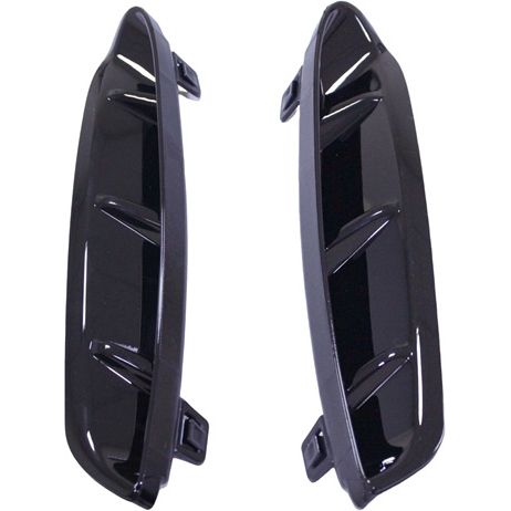 BMW BMW 4 CONVERTIBLE REAR BUMPER OUTER GRILLE SET (2pc) GLOSS-BLACK (430 W/M SPORT)(M440) OEM#51129854826 2021-2025 PL#BM1137101