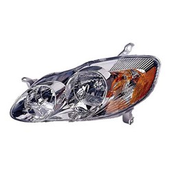 TOYOTA COROLLA/SEDAN HEAD LAMP ASSEMBLY LEFT (Driver Side) (W/CHR BEZEL)(CE/LE MDL) OEM#8115002200 2003-2004 PL#TO2502139