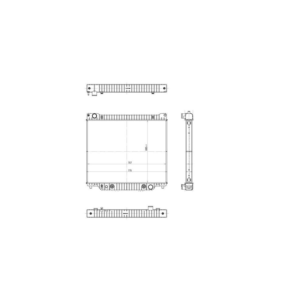 FORD TRUCKS & VANS FORD VAN RADIATOR 5.4/7.3/V8 6.8/V10 OEM#3C2Z8005A 1996-2007 PL#FO3010255