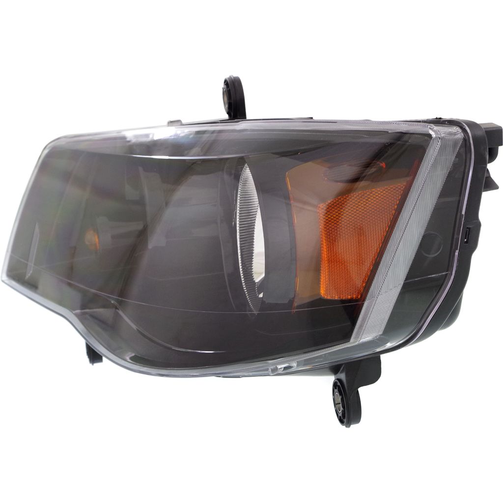 CHRYSLER TOWN & COUNTRY HEAD LAMP ASSEMBLY LEFT (Driver Side) (HALOGEN)(BLK BEZEL) OEM#68206501AC (P) 2014-2016 PL#CH2502266