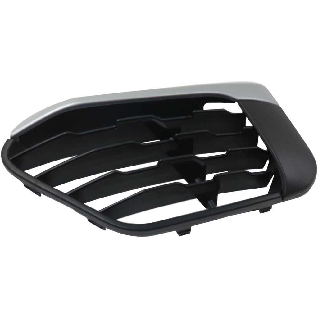 BMW BMW X1 FRONT BUMPER GRILLE LEFT (Driver Side) BUMPERLK W/SILVER MLDG (WO/SENSOR)(WO/M PKG) OEM#51117453989 2016-2019 PL#BM1038200