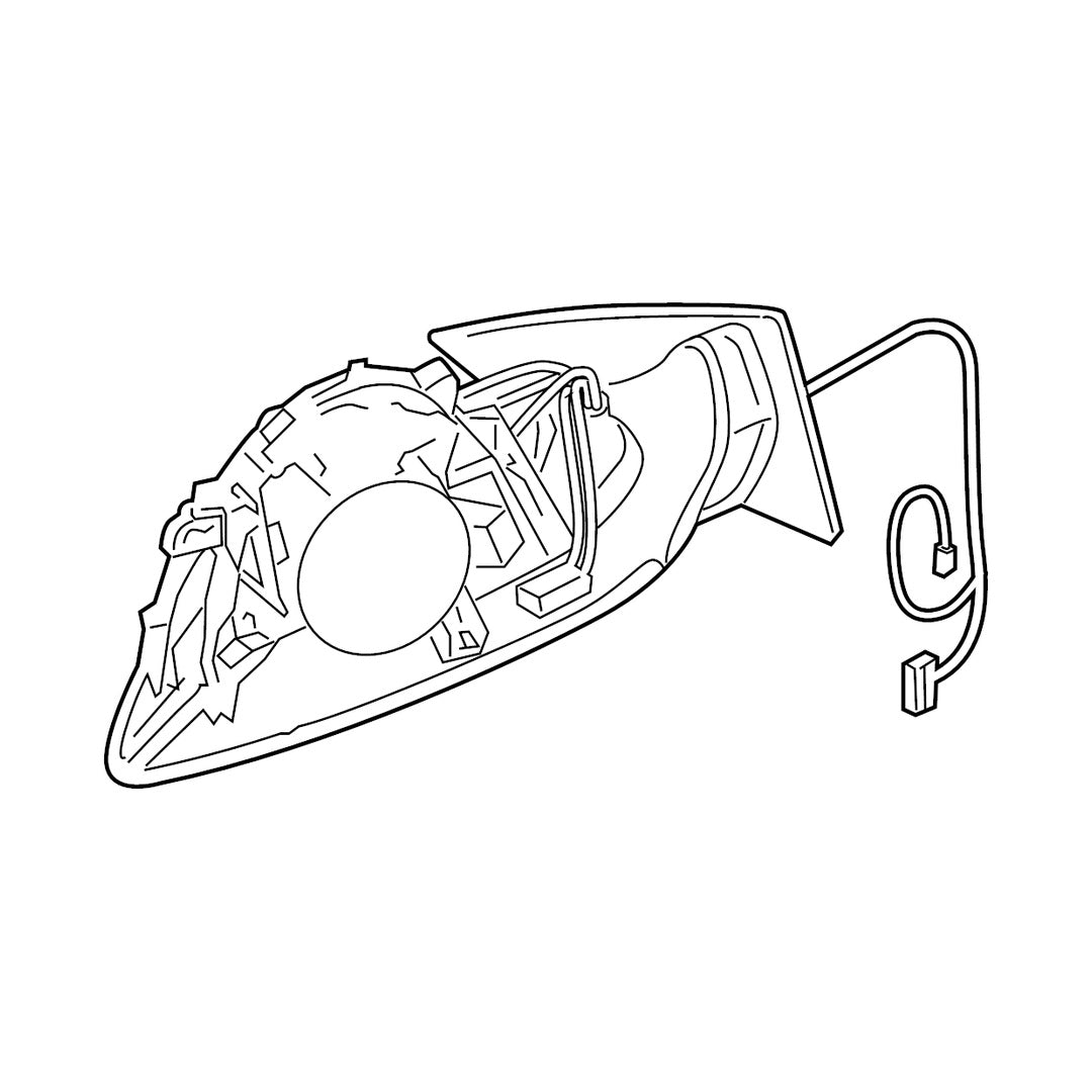 AUDI Q5 HYBRID DOOR MIRROR RIGHT (Passenger Side) PWR/HTD/SIGNAL/PUDDLE/MEMORY/LANE WARNING (WO/DIMMING) OEM#8R1857410L01C-PFM 2013-2015 PL#AU1321123