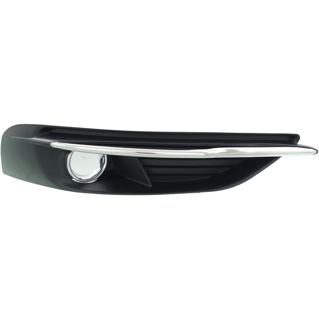 CHRYSLER 200 CONV FOG LAMP COVER RIGHT (Passenger Side) (W/FOG) BLK/CHR RING/CHR MOLDING OEM#68102302AA 2011-2014 PL#CH1039125
