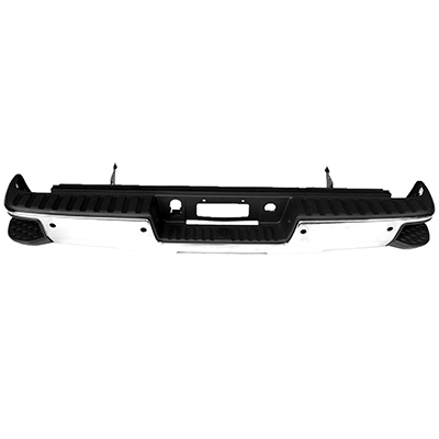 GM TRUCKS & VANS SILVERADO/PU 1500 (19 OLD STYLE) REAR STEP BMP ASSY CHROME (W/SENSOR)(W/CORNER STEP) OEM#23455119-PFM 2014-2019 PL#GM1103175