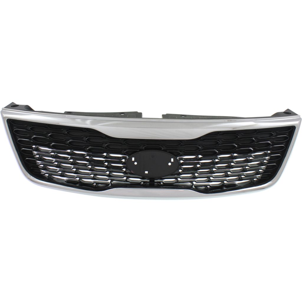 KIA SORENTO GRILLE ASSEMBLY CHR/BLK (LX/EX) OEM#863501U500 2014-2015 PL#KI1200155