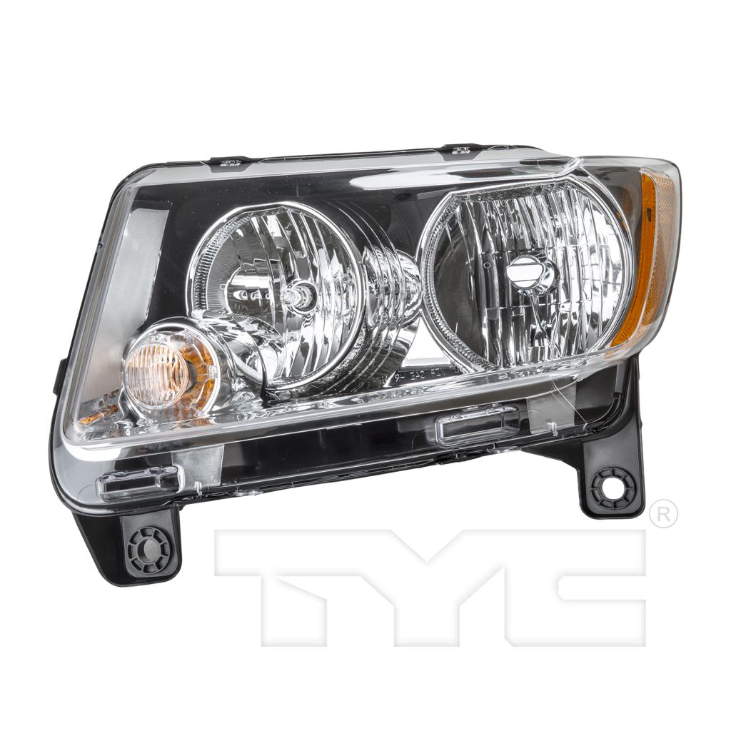JEEP GRAND CHEROKEE HEAD LAMP ASSEMBLY LEFT (Driver Side) (HALOGEN)(EXC SRT-8) OEM#55079379AF 2011-2013 PL#CH2502224