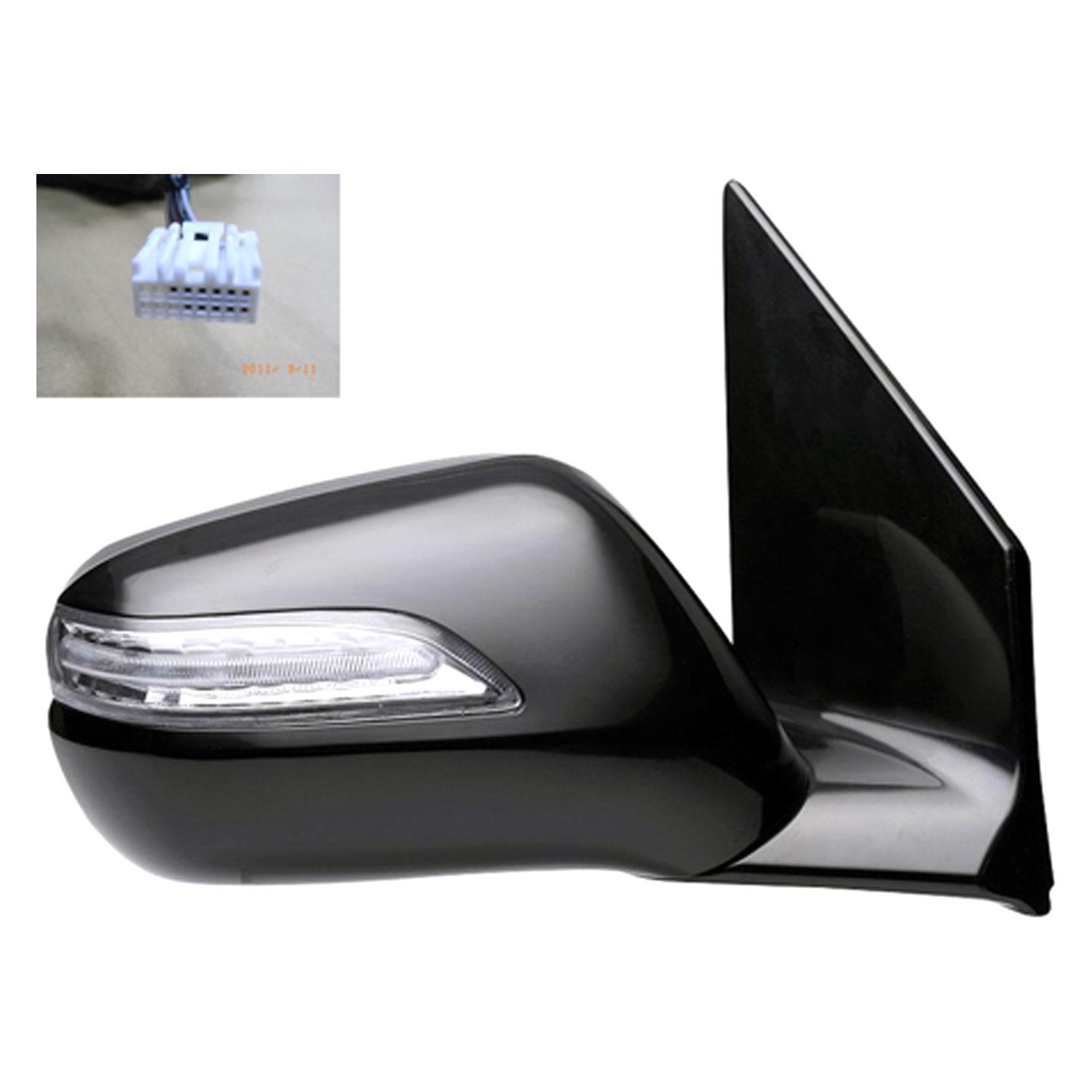 ACURA MDX DOOR MIRROR RIGHT (Passenger Side) PWR HTD (W/MEMO & SIGNAL LAMP) CNVX OEM#76200STXA02ZG 2007-2009 PL#AC1321112