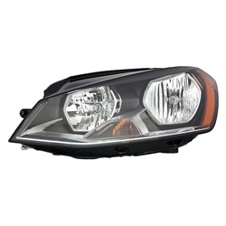 VOLKSWAGEN GTI HEAD LAMP ASSY LEFT (Driver Side) (HALOGEN)(TO 6-30-14) **CAPA** OEM#5G0941005C 2015 PL#VW2502158C