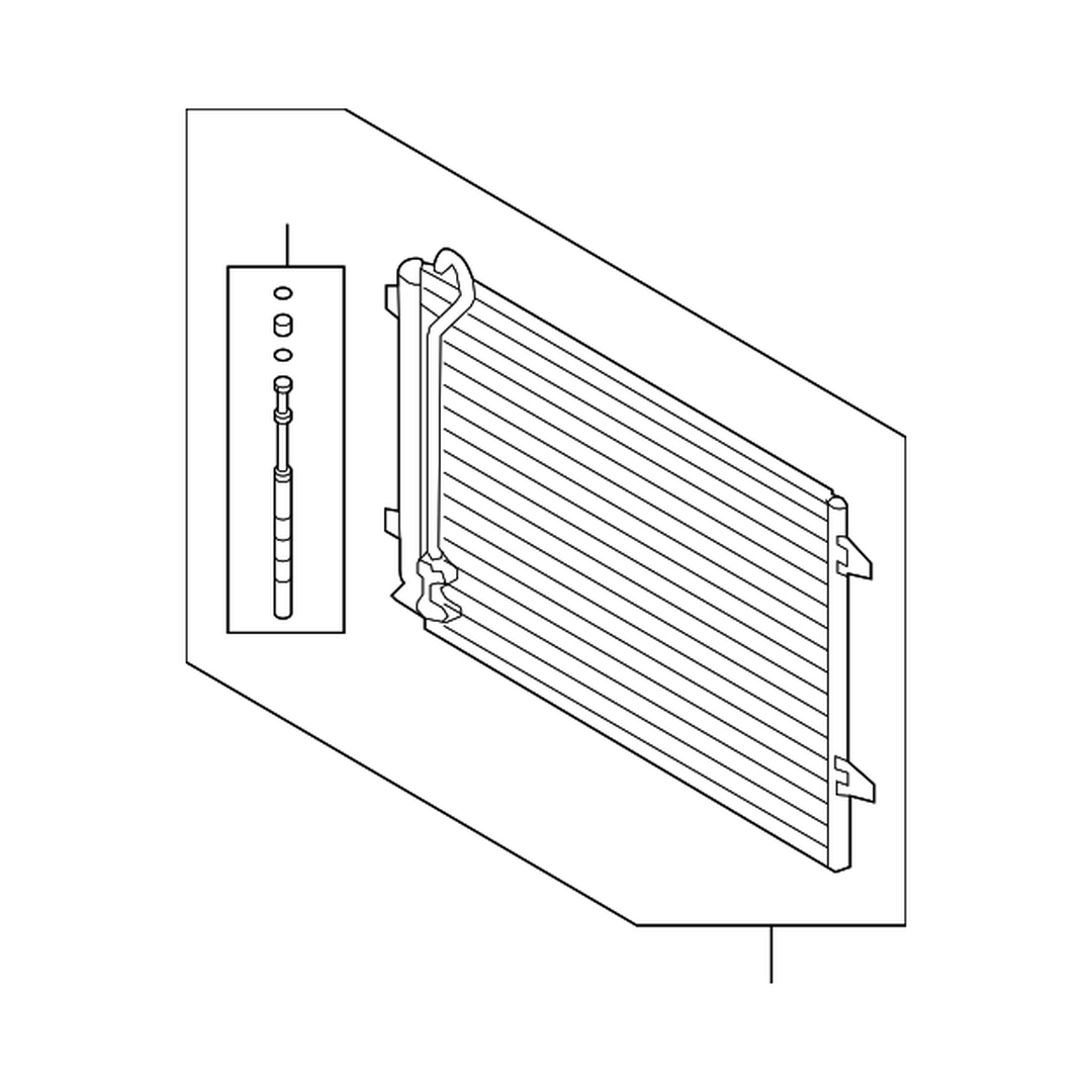 VOLKSWAGEN PASSAT A/C CONDENSER W/R.D. OEM#561820411 2012-2015 PL#VW3030128