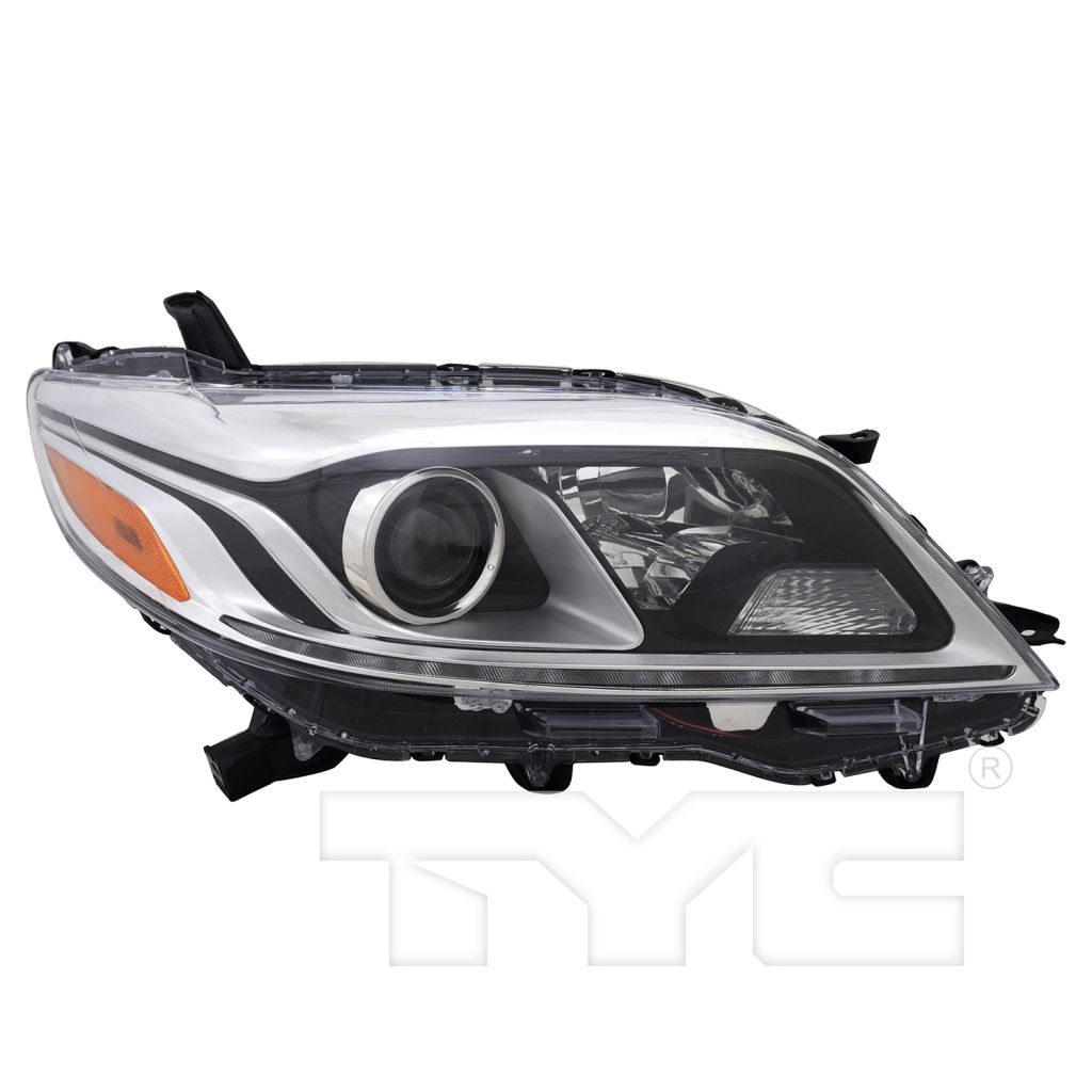 TOYOTA SIENNA HEAD LAMP UNIT RIGHT (Passenger Side) (HID)(W/CHROME BEZEL) OEM#8114508070 2015-2020 PL#TO2519154