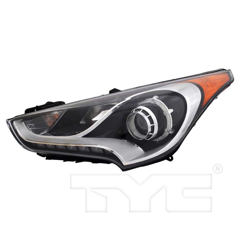 HYUNDAI VELOSTER HEAD LAMP ASSEMBLY LEFT (Driver Side) (W/TURBO)(W/ PROJECTOR)**CAPA** OEM#921012V110 2012-2017 PL#HY2502170C