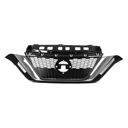 NISSAN VERSA NOTE HATCHBACK GRILLE ASSY CHROME/BLACK **CAPA** OEM#623109ME0A 2017-2019 PL#NI1200290C