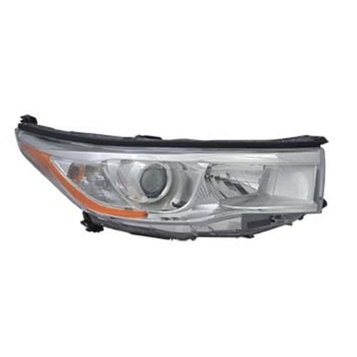 TOYOTA HIGHLANDER HYBRID HEAD LAMP ASSEMBLY RIGHT (Passenger Side) (WO/SMOKED CHR) OEM#811100E180 2014-2016 PL#TO2503221