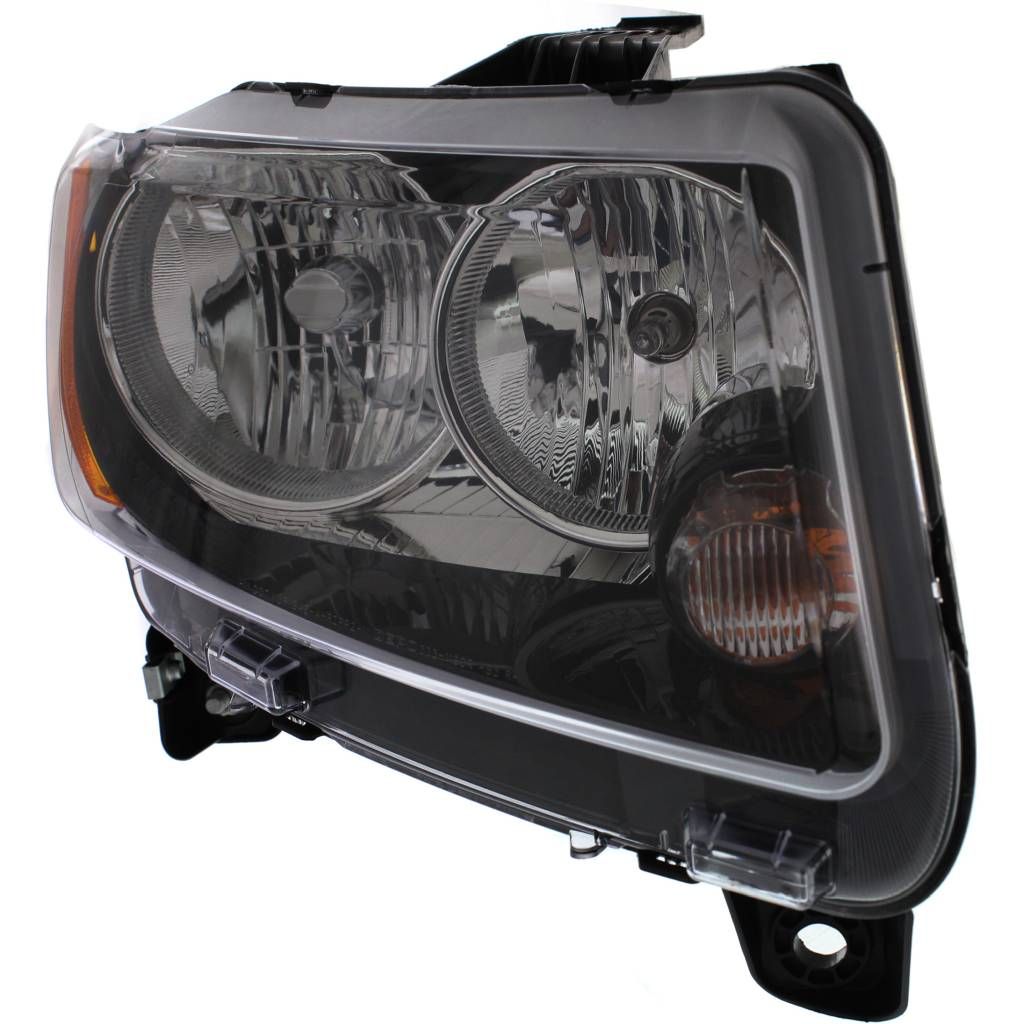 JEEP COMPASS HEAD LAMP ASSEMBLY RIGHT (Passenger Side) (WO/PROJECTOR)(BLK BEZEL) **CAPA** OEM#68171214AB 2013-2017 PL#CH2503246C