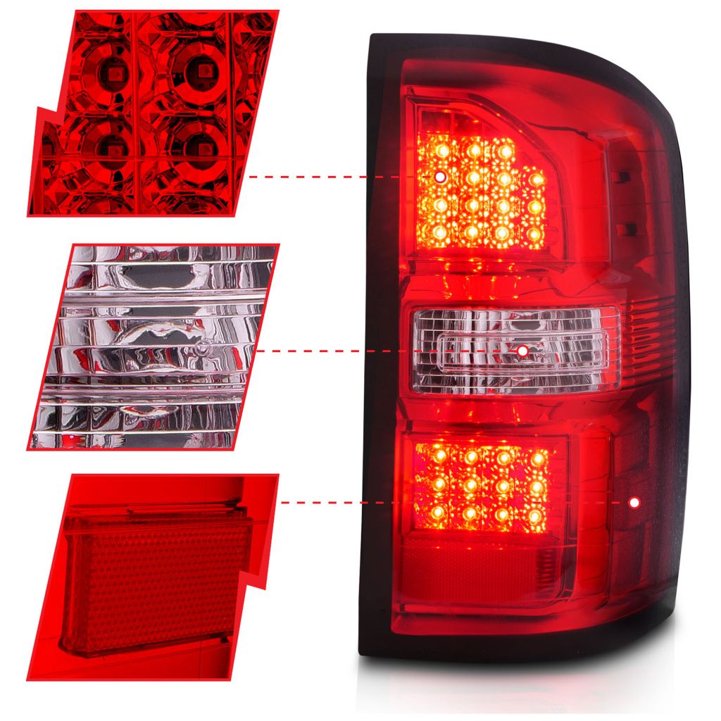 GM TRUCKS & VANS SIERRA/PU 2500/3500 TAIL LAMP ASSY LEFT (Driver Side) (SINGLE WHEEL) OEM#23424737 2015 PL#GM2800262