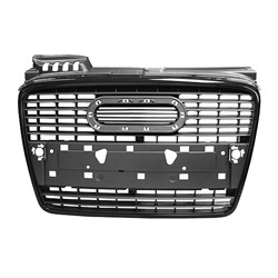 AUDI A4 SEDAN/WAGON (GEN 3) (2.0L/3.2L) GRILLE GRAY W/BLK FRAME (W/6 TOP CROSS BAR)(WO/S-LINE) OEM#8E0853651JVMZ 2005-2008 PL#AU1200113