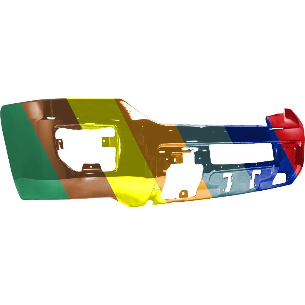 GM TRUCKS & VANS SIERRA/PU 2500/3500 (GMC) FRONT BUMPER CHROME (WO/SENSOR) **CAPA** OEM#23178907 2015-2019 PL#GM1002855C