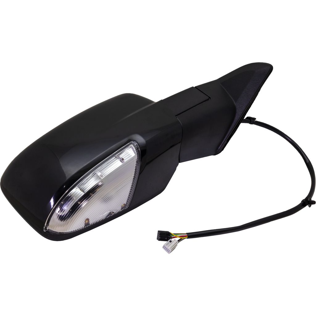 DODGE TRUCKS & VANS DODGE/PU (R1500)( CLASSIC) DOOR MIRROR RIGHT (Passenger Side) PWR/HTD/SIGNAL/PUDDL/P-FOLD (WO/TOW)(BLACK) OEM#5XY521XRAK 2018-2019 PL#CH1321486
