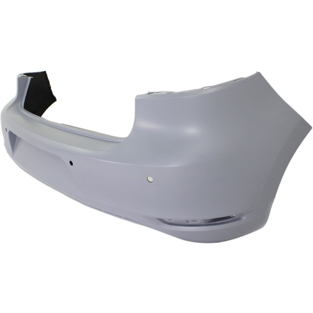 VOLKSWAGEN GOLF (2/4 DR) (LH Exhaust) REAR BUMPER COVER PRIMED (W/SENSOR) OEM#5K6807417HGRU 2010-2014 PL#VW1100184
