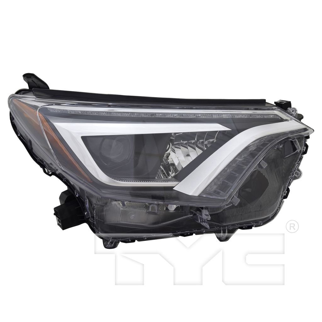 TOYOTA RAV4 HYBRID HEAD LAMP RIGHT (Passenger Side) (LED HEAD LAMP)**CAPA** OEM#8114542670 2016-2018 PL#TO2519190C