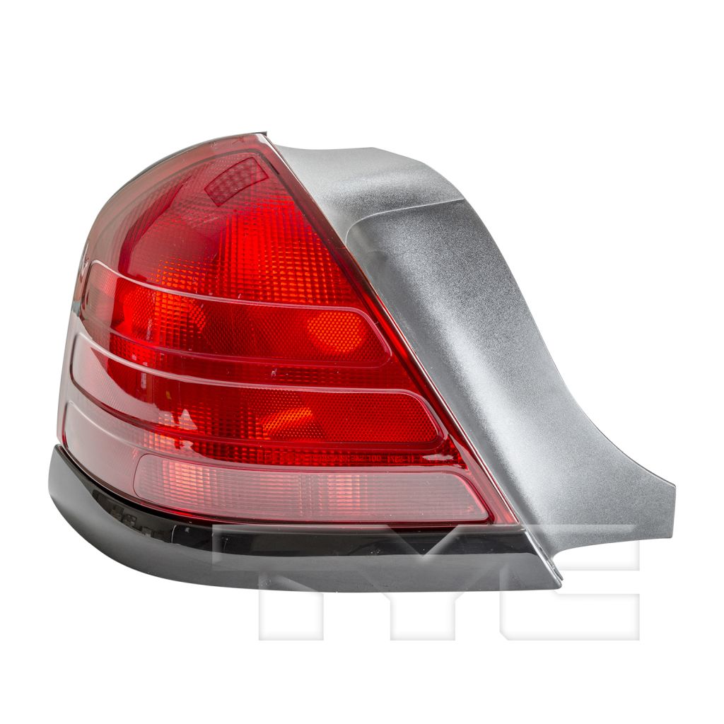 FORD CROWN VICTORIA TAIL LAMP UNIT LEFT (Driver Side) (RED LENS W/BLACK MLDG)(W/O SPT PKG)(2 BULBS) OEM#8W7Z13405A 2000-2011 PL#FO2800160