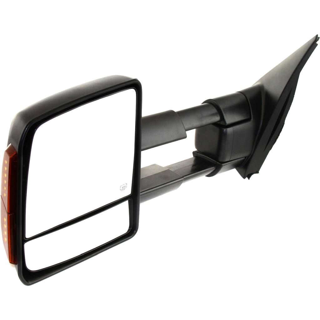 TOYOTA TUNDRA DOOR MIRROR LEFT (Driver Side) PWR/HTD (DUAL ARM)(W/LAMP & TOWING)(TEXT) OEM#879400C221 2007-2013 PL#TO1320243