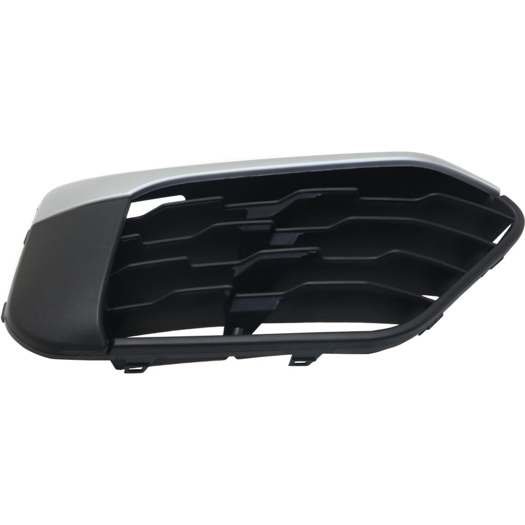 BMW BMW X1 FRONT BUMPER GRILLE RIGHT (Passenger Side) BLACK W/SILVER MLDG (WO/SENSOR)(WO/M PKG) OEM#51117453990 2016-2019 PL#BM1039200