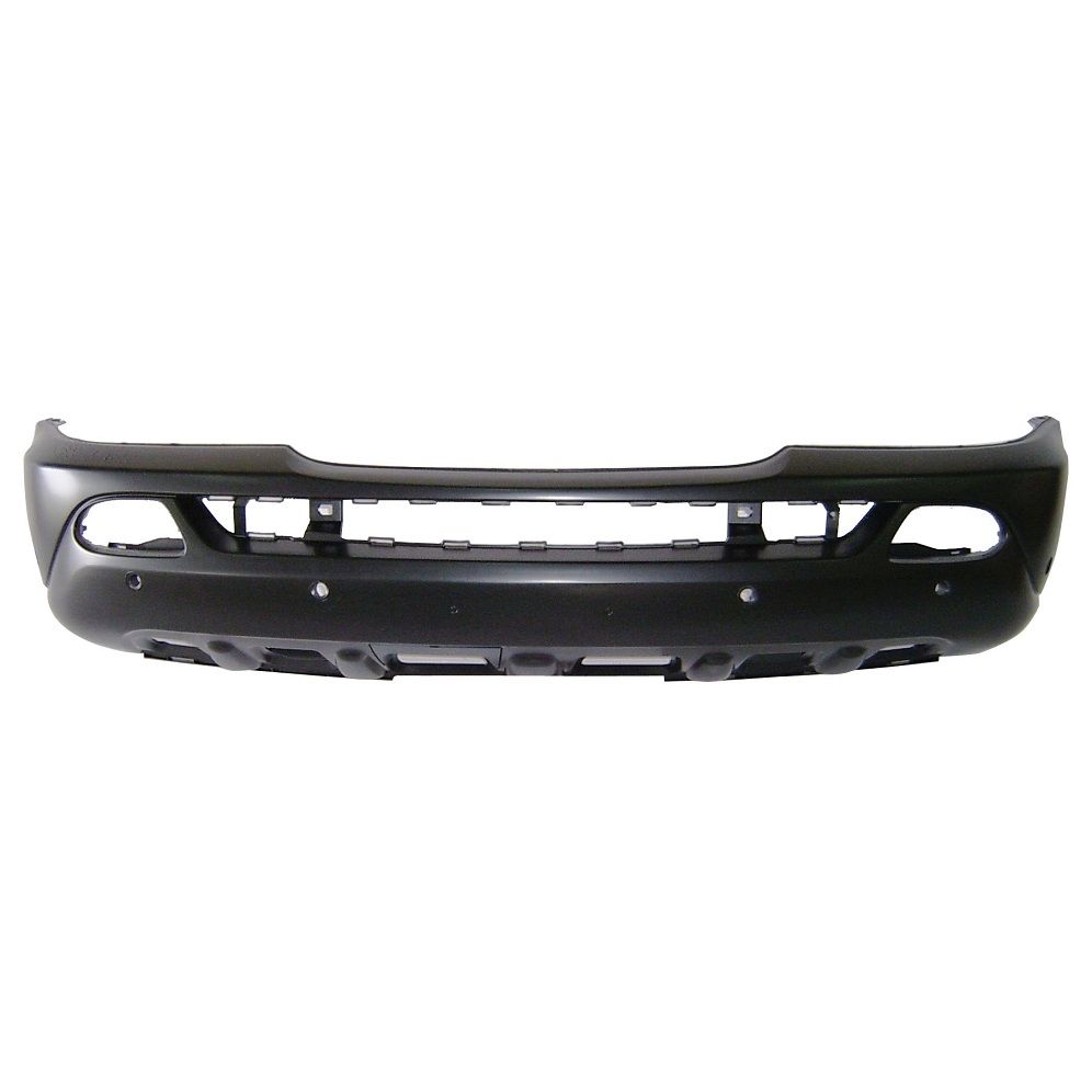 MERCEDES-BENZ ML-CLASS (163) FRONT BUMPER COVER PRIMED (W/RECT FOG)(W/PARK)(W/O WASHER) OEM#1638804770 2002-2005 PL#MB1000164