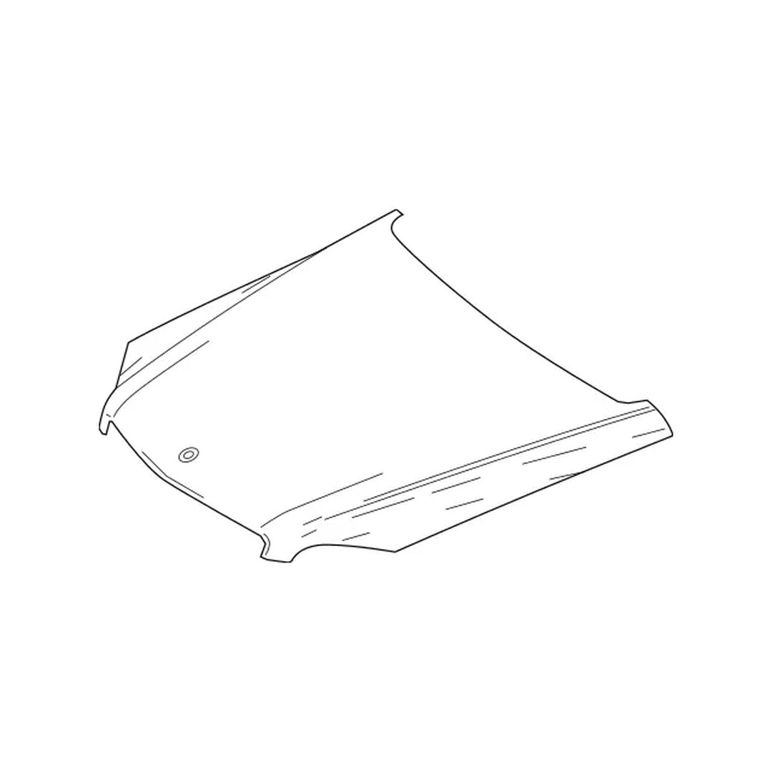MERCEDES-BENZ GLC-COUPE (253) HOOD (STEEL) OEM#2538800157-PFM 2017-2023 PL#MB1230156
