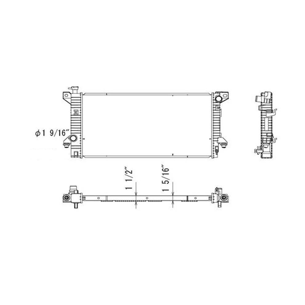 FORD TRUCKS & VANS FORD/PU (F150)(EXC SVT RAPTOR) RADIATOR 6.2L/V8 OEM#BL3Z8005D 2011-2014 PL#FO3010305