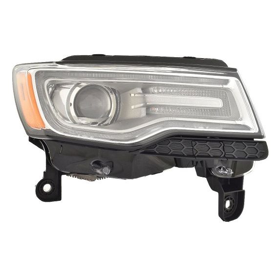 JEEPVEHICLE GRAND CHEROKEE / GRAND CHEROKEE WK HEAD LAMP ASSY RIGHT (Passenger Side) (XENON)(SUMMIT MDL)(WO/ADAPTIVE HL) OEM#55112922AF 2015-2016 PL#CH2503286