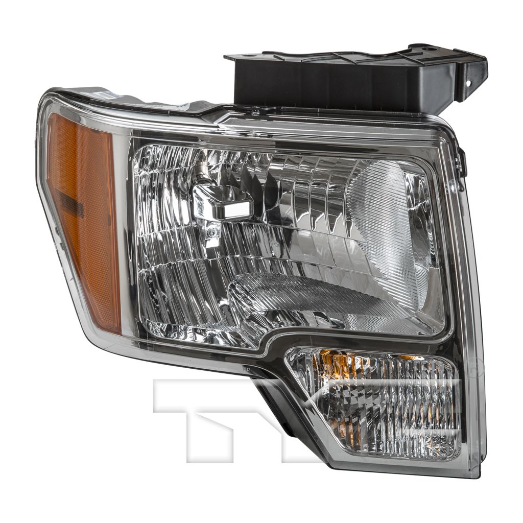 FORD TRUCKS & VANS FORD/PU (F150)(EXC SVT RAPTOR) HEAD LAMP ASSY RIGHT (Passenger Side) (HALOGEN)(CHROME TRIM)**CAPA** OEM#DL3Z13008A 2009-2014 PL#FO2503287C