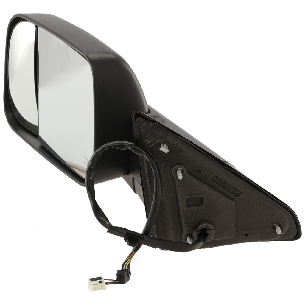 DODGE TRUCKS & VANS DODGE/PU (R2500/3500) DOOR MIRROR LEFT (Driver Side) PWR/HTD/SIGNAL/PUDDLE/PWR-FOLD (WO/MEMORY)(BLACK)(TOW TYPE) OEM#68412883AC 2015-2018 PL#CH1320401