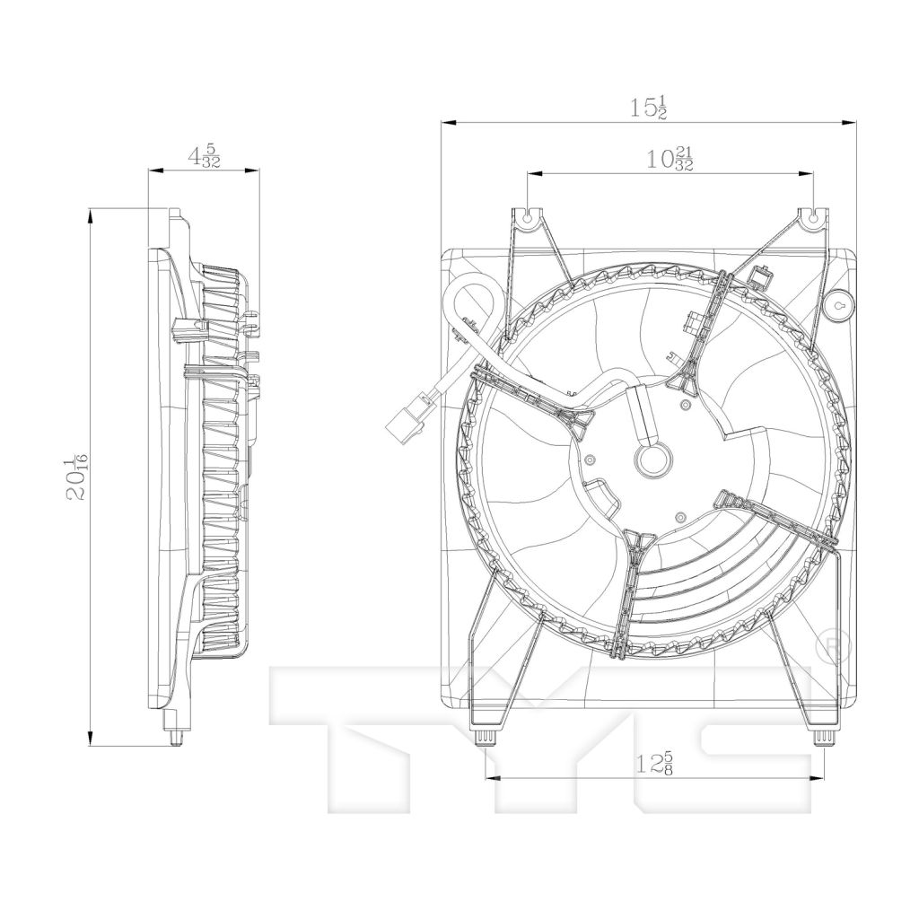 HYUNDAI ENTOURAGE A/C FAN ASSEMBLY (LH) OEM#977304D900 2007-2008 PL#KI3115120
