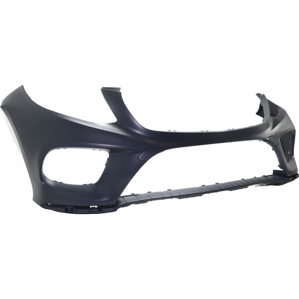 MERCEDES-BENZ GLE-CLASS SUV PLUG-IN (166) FRONT BUMPER COVER PRIMED (W/SPORT PKG)(WO/ACTIVE PK ASSIST)**CAPA** OEM#16688515389999 2016-2019 PL#MB1000497C