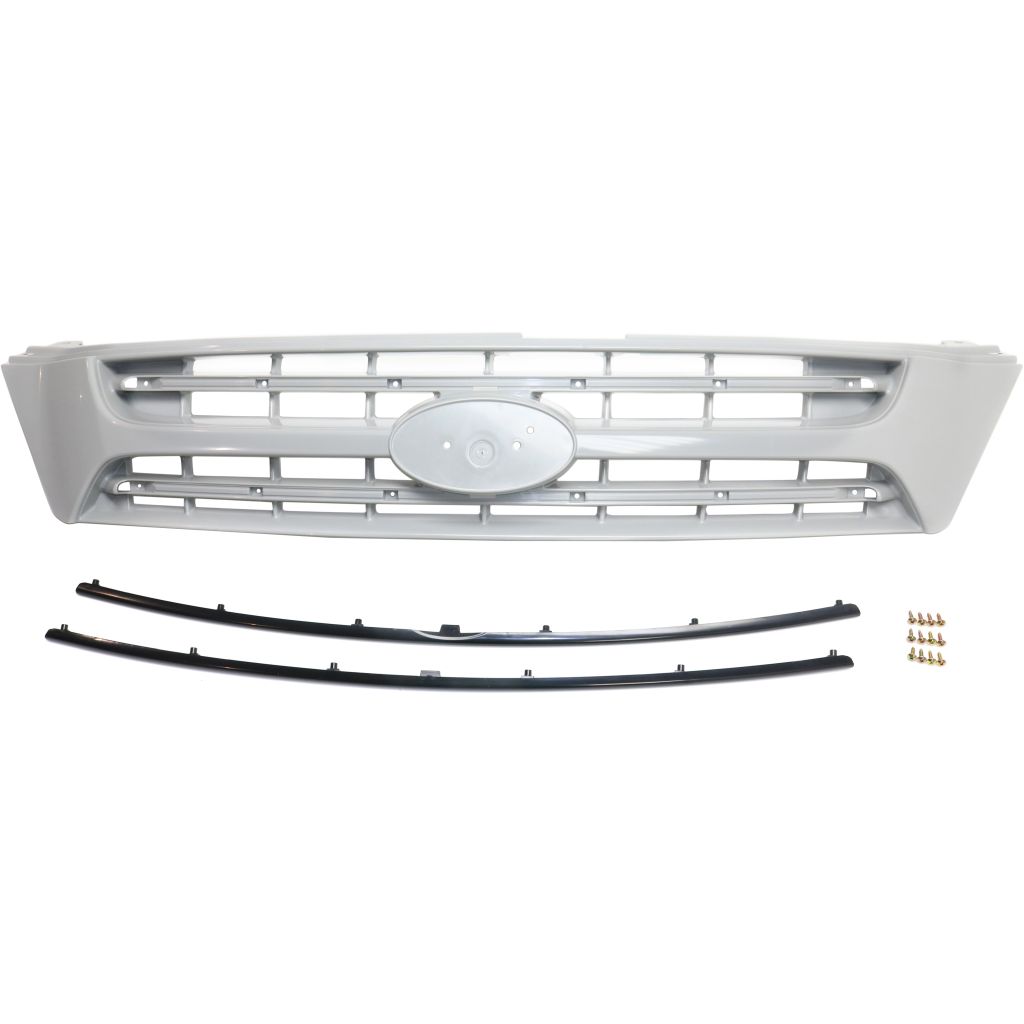 KIA SEDONA MINIVAN GRILLE ASSEMBLY PTD/BLK MOLDING OEM#863504D101 2006-2010 PL#KI1200123