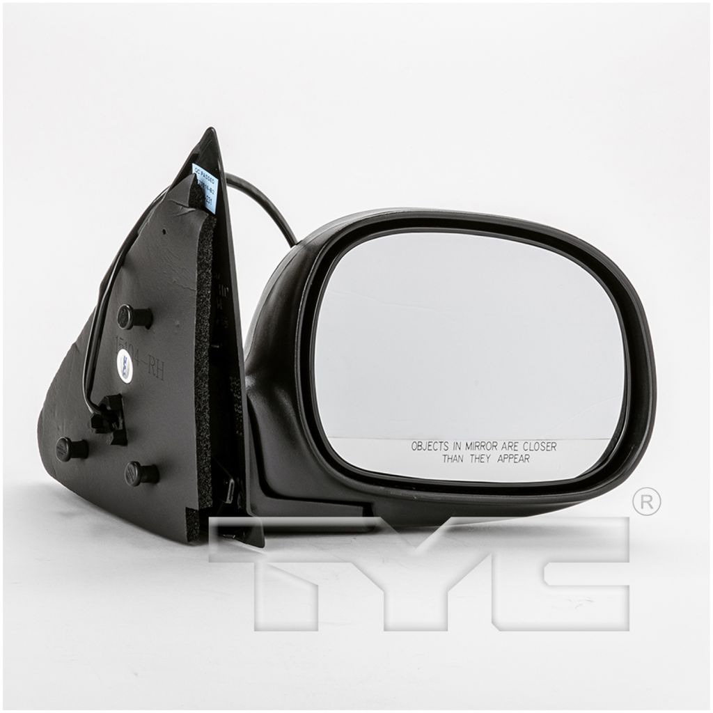 FORD TRUCKS & VANS FORD/PU (NEW)(F150/F250)LD DOOR MIRROR RIGHT (Passenger Side) PWR (W/O SIGNAL)(Exc LIGHNING)(BLK CVR) OEM#F85Z17682FAA-PFM 1997-2001 PL#FO1321134