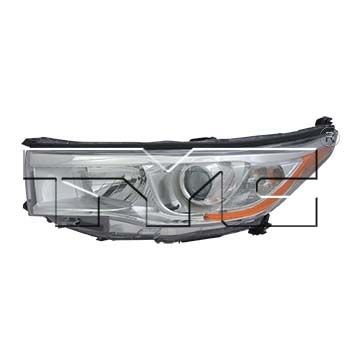 TOYOTA HIGHLANDER HEAD LAMP ASSEMBLY LEFT (Driver Side) (WO/SMOKED CHR) OEM#811500E180 2014-2016 PL#TO2502221