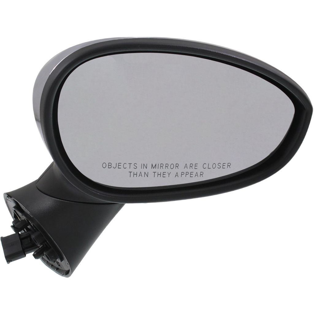 FIAT 500 2DOORS (FIAT) DOOR MIRROR RIGHT (Passenger Side) POWER/HEATED (W/TEMP SENSOR)(W/CONVEX) (CHROME CVR) OEM#5182468AC-PFM 2012-2014 PL#FI1321101